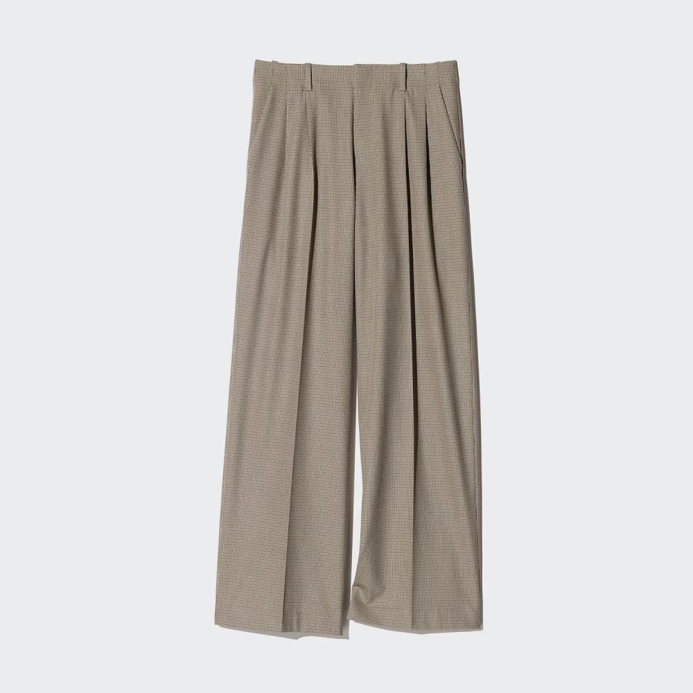 U Smart Wide Straight Pants –  (Longer Length) 489416 Japan best brand