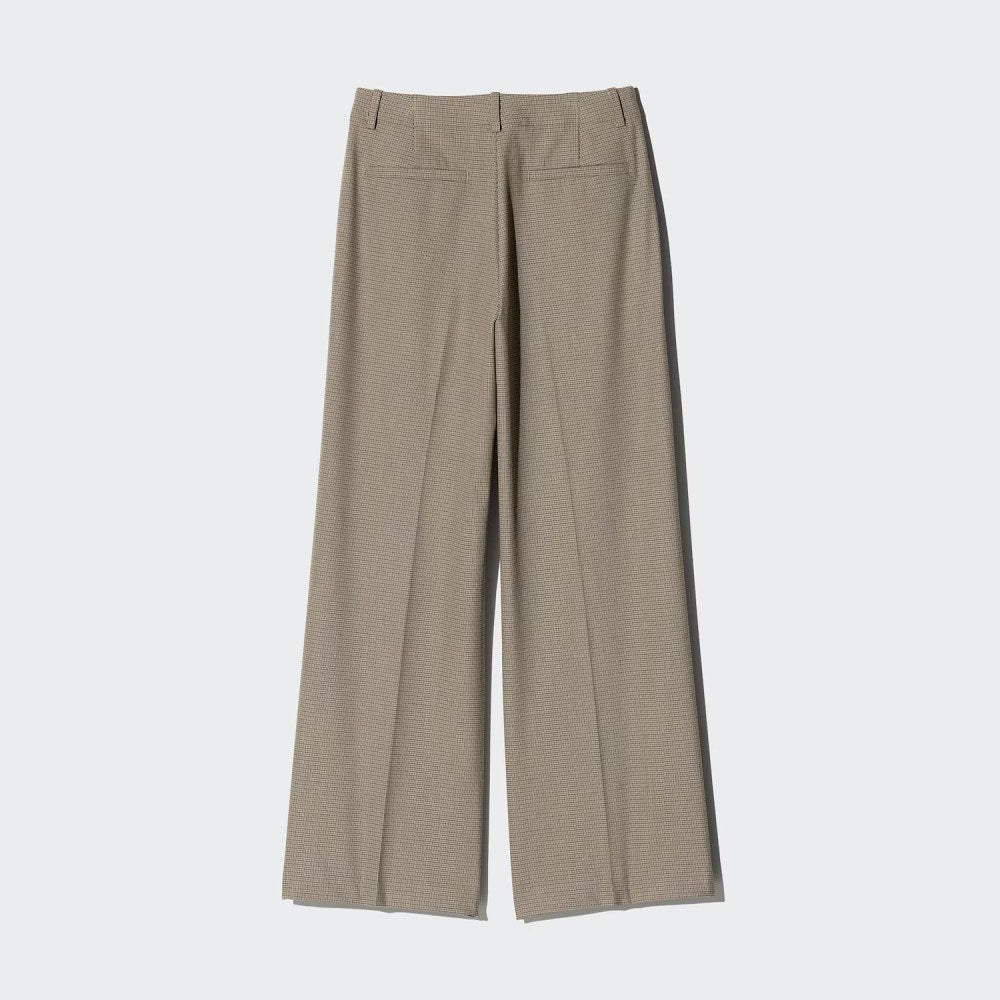 U Smart Wide Straight Pants –  (Longer Length) 489416 Japan best brand
