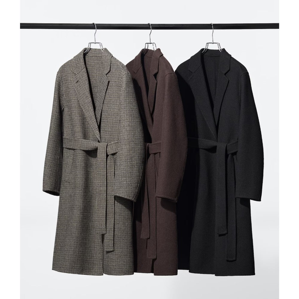 U Double Face Relaxed Long Coat 489431 Japan best brand