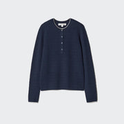 UniQlo Merino Blend Henley Neck Sweater 491086 Japan best brand