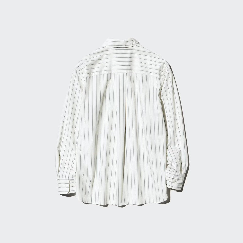 U Cotton Blend Shirt / Stripe 491501 Japan best brand