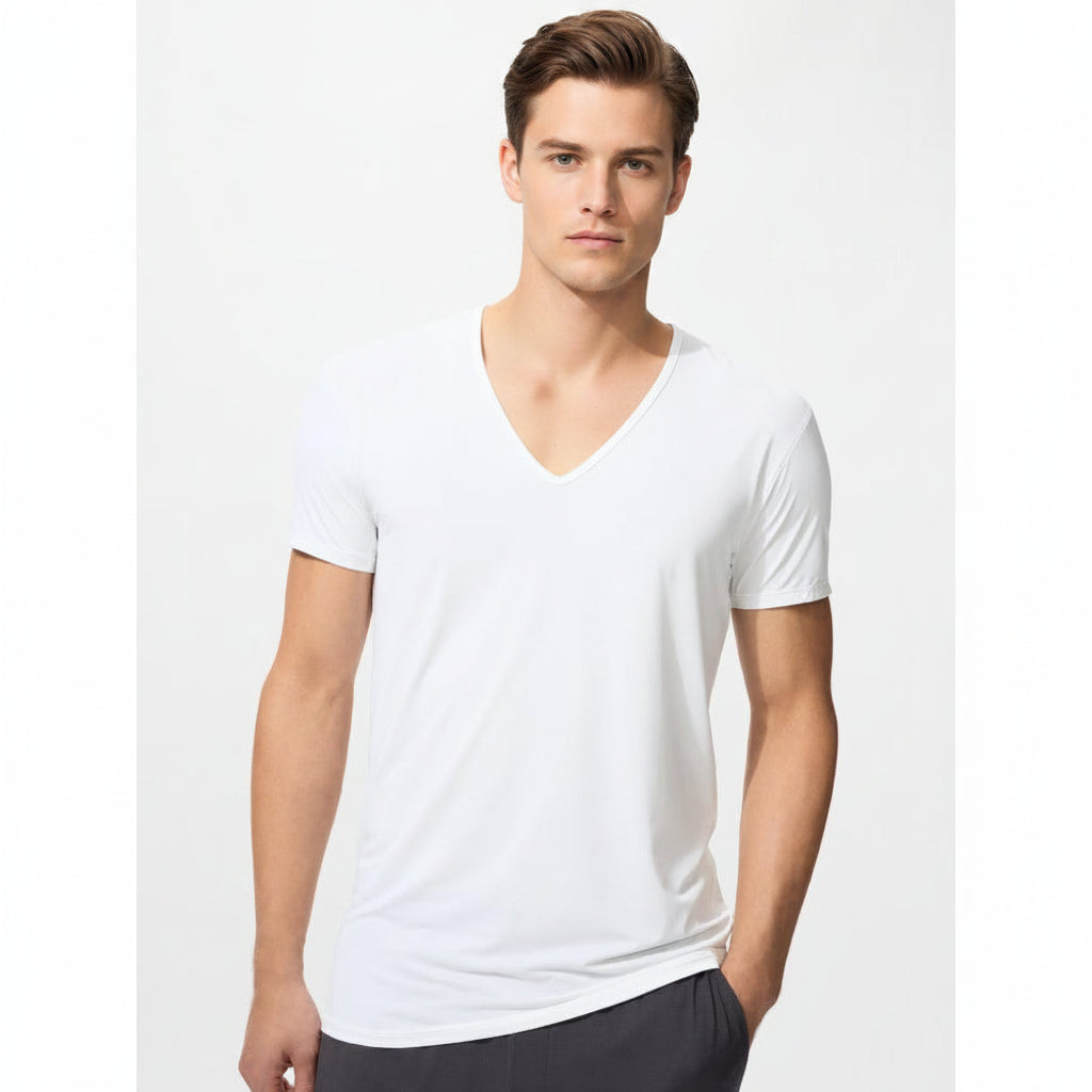U AIRism V-Neck T-Shirt (Men) 482512 Japan best brand