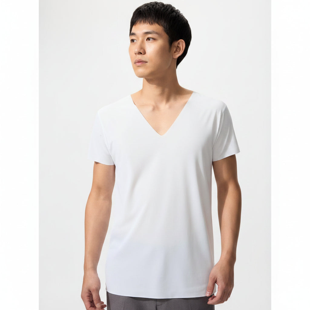 U AIRism Deodorant Mesh V-Neck T-Shirt (Men) 477771 Japan best brand