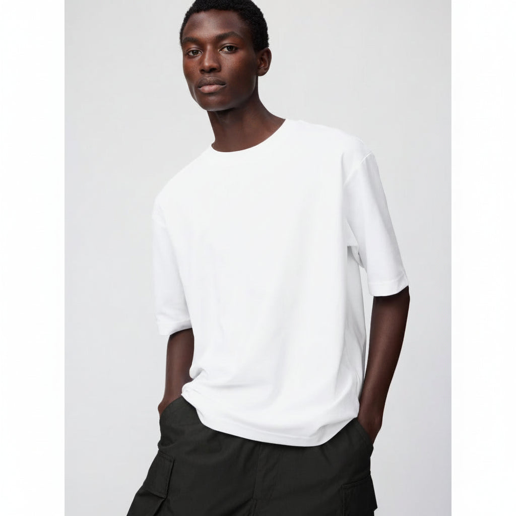 UniQlo Airism Cotton Oversized T-Shirt / 5-Sleeve 475355/482295 Japan best brand