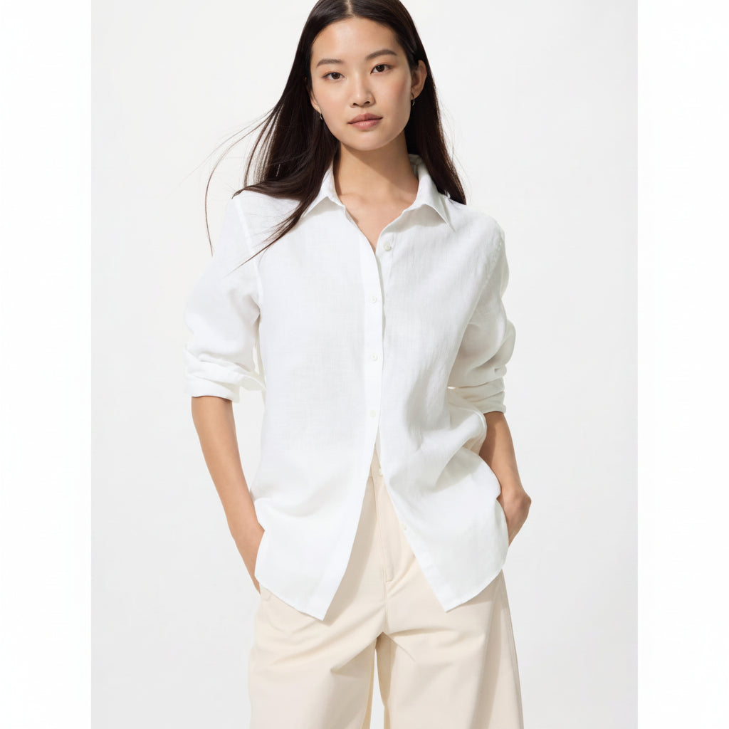 Premium 100% European Linen Shirt – Relaxed Fit 475647