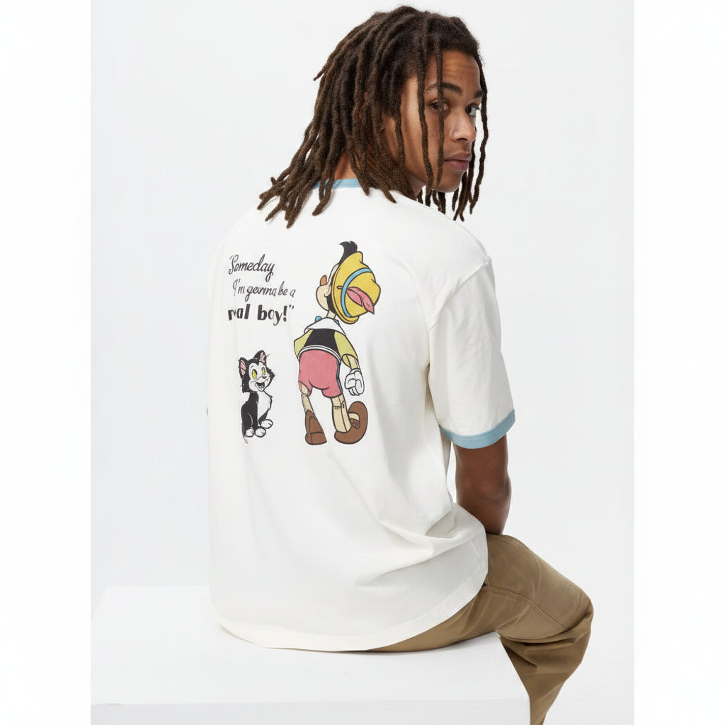 U Magic for All Icons UT Relax Fit Ringer T-Shirt – Pinocchio & Figaro 485482 Japan best brand