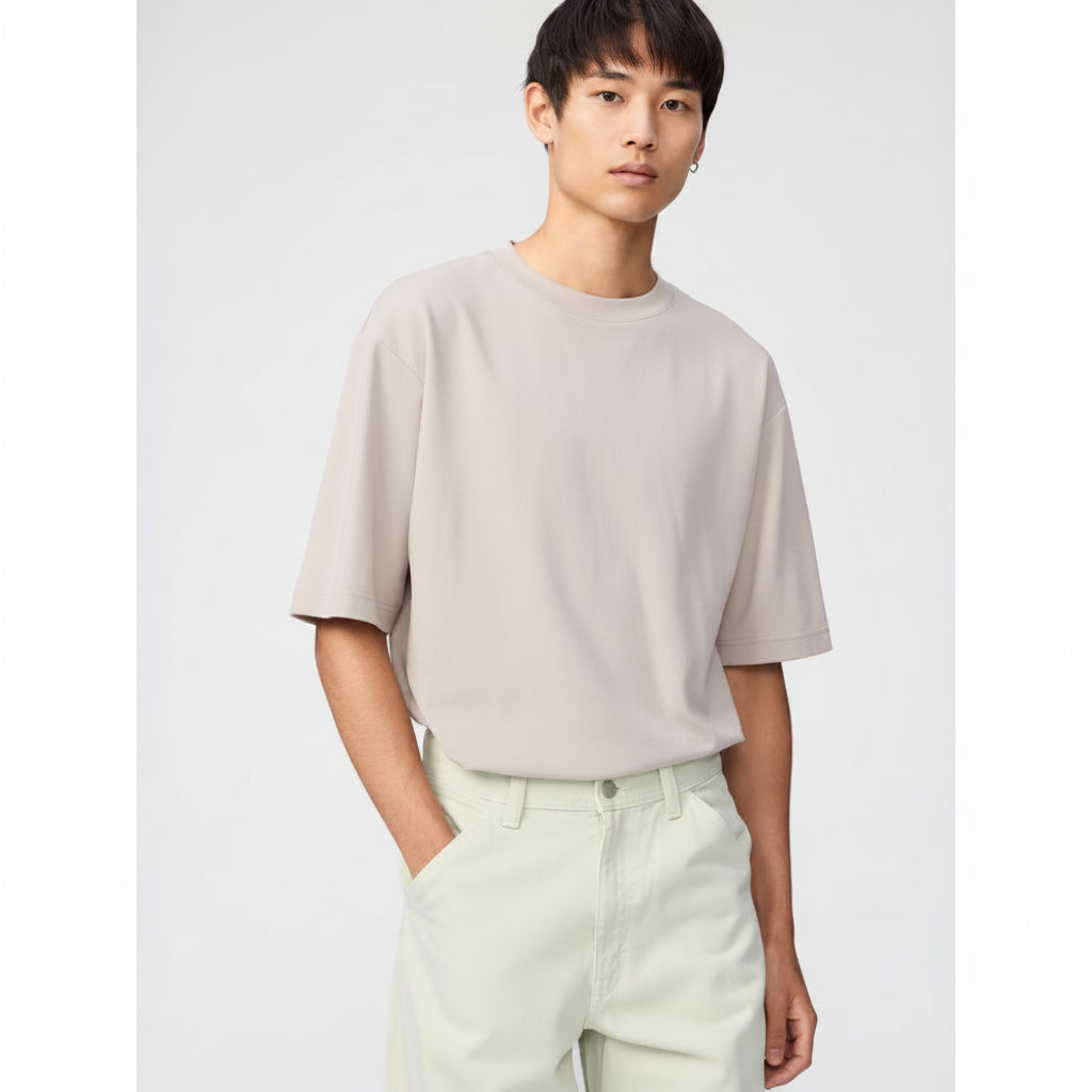 U Airism Cotton Oversized T-Shirt / 5-Sleeve 475355/482295 Japan best brand