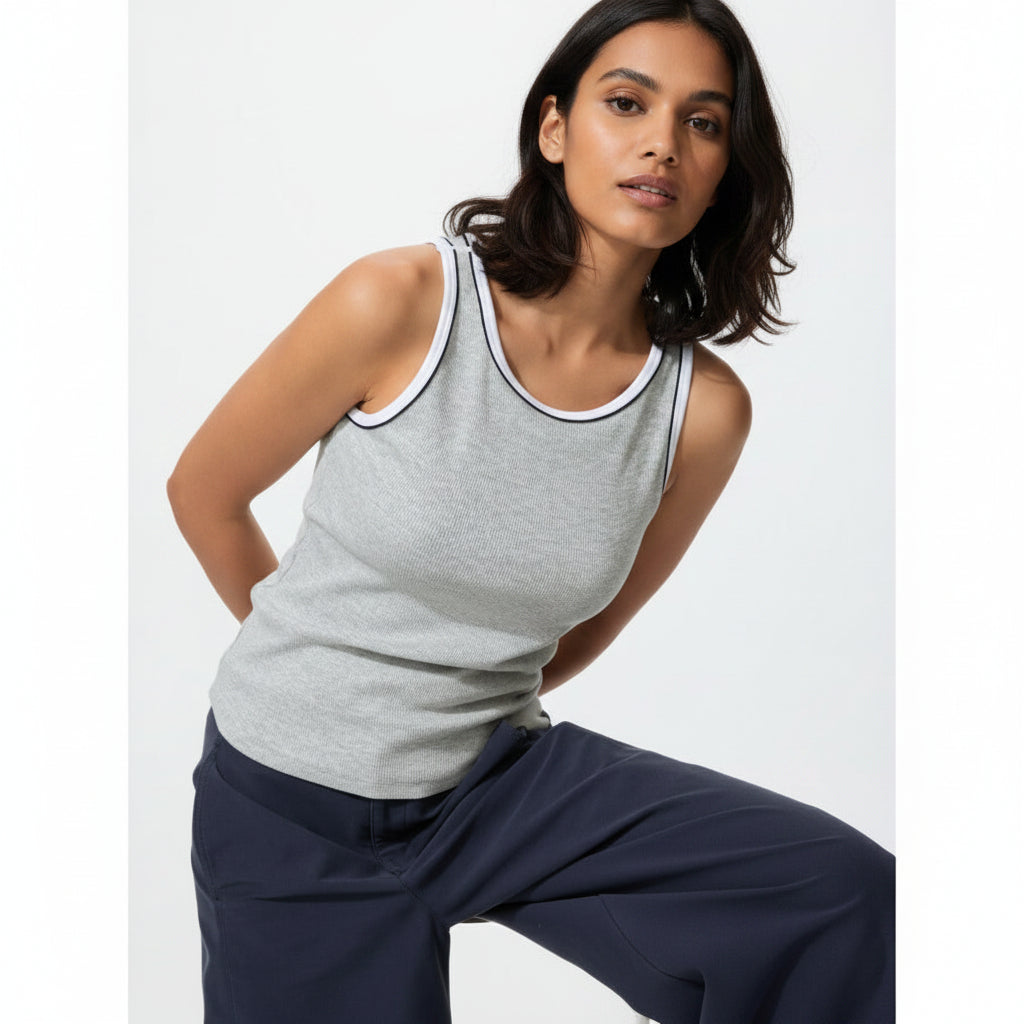 U Rib Bra Top / American Sleeve – 482198 Japan best brand