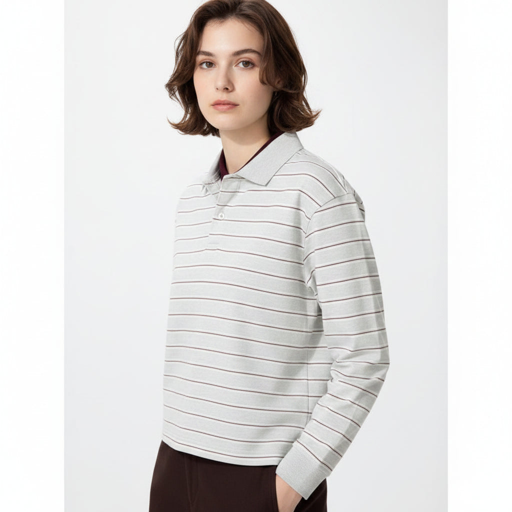 U Striped Polo Shirt 489060 Japan best brand