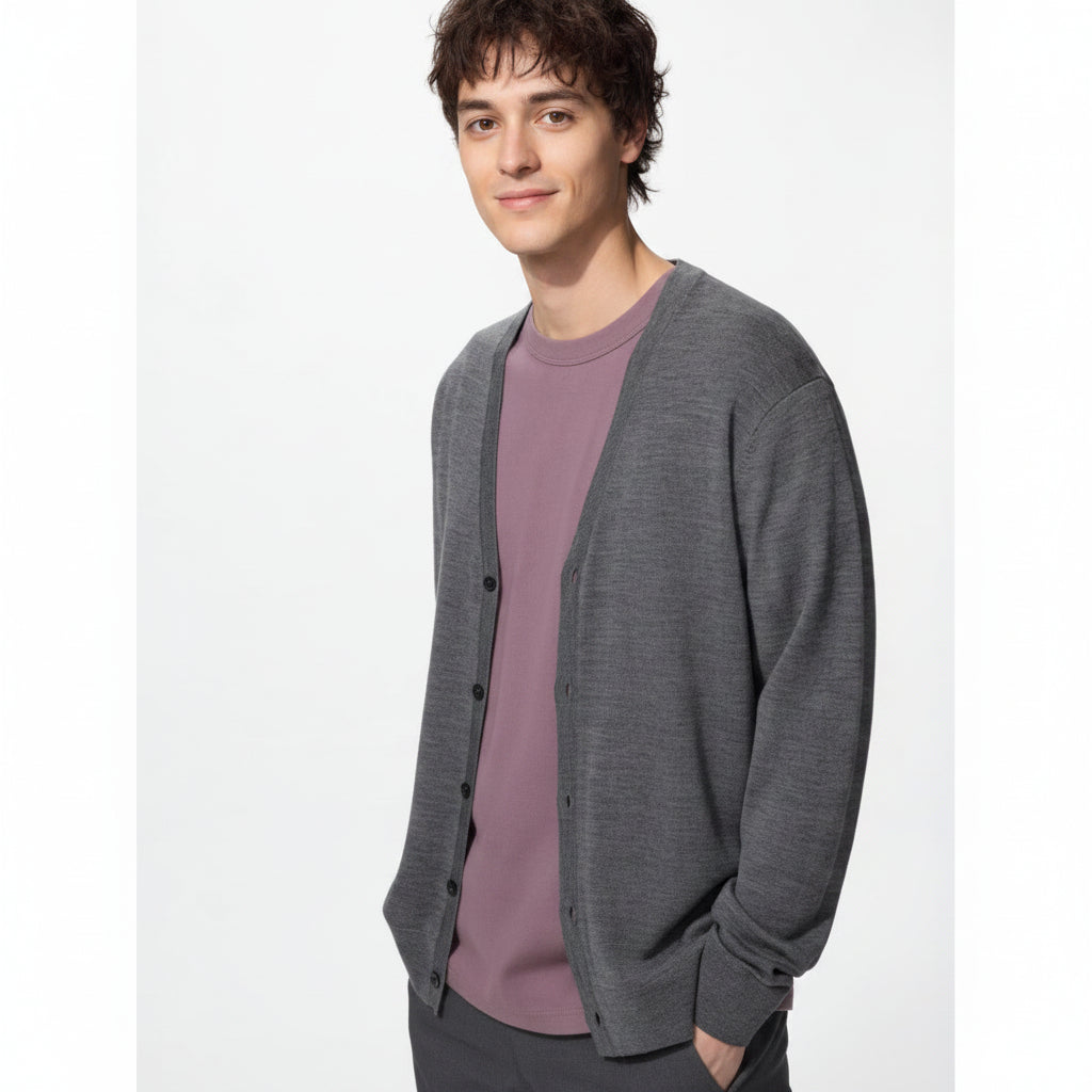 U Merino V-Neck Cardigan 478539 Japan best brand