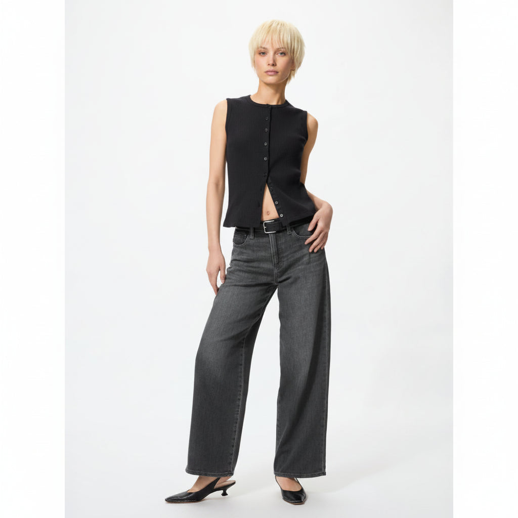 U EZY Wide Straight Jeans 482281 Japan Best Brand