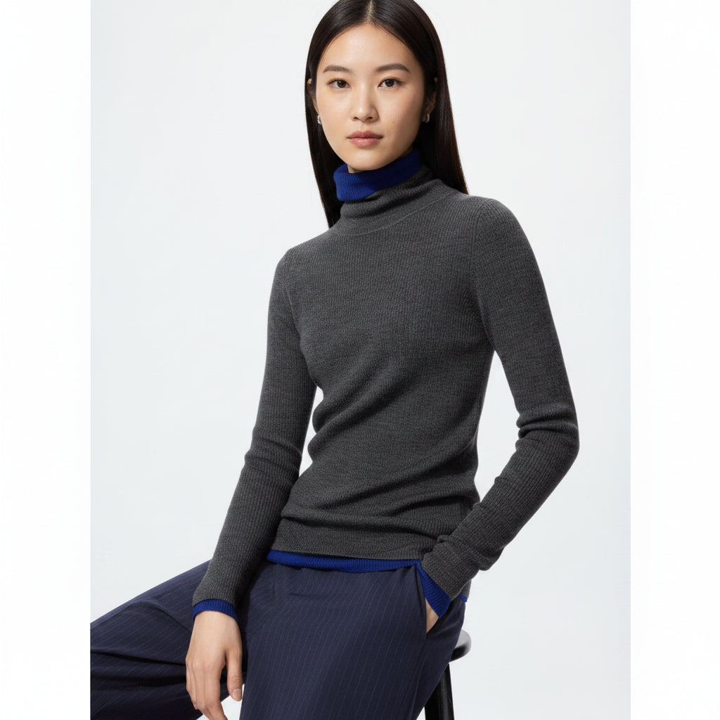 UniQlo Merino Ribbed Turtleneck Sweater 469426 Japan best brand