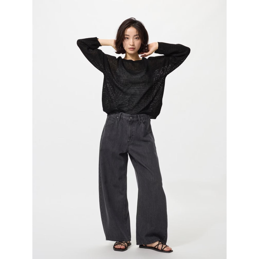 U Baggy Curve Jeans / Short Length 484808 Japan best brand