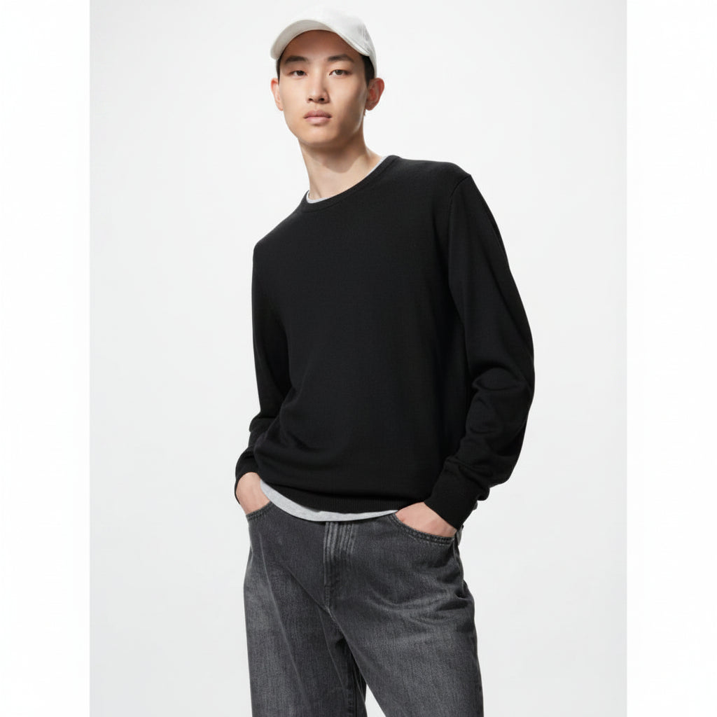 U Merino Crew Neck Sweater 478535 Japan best brand