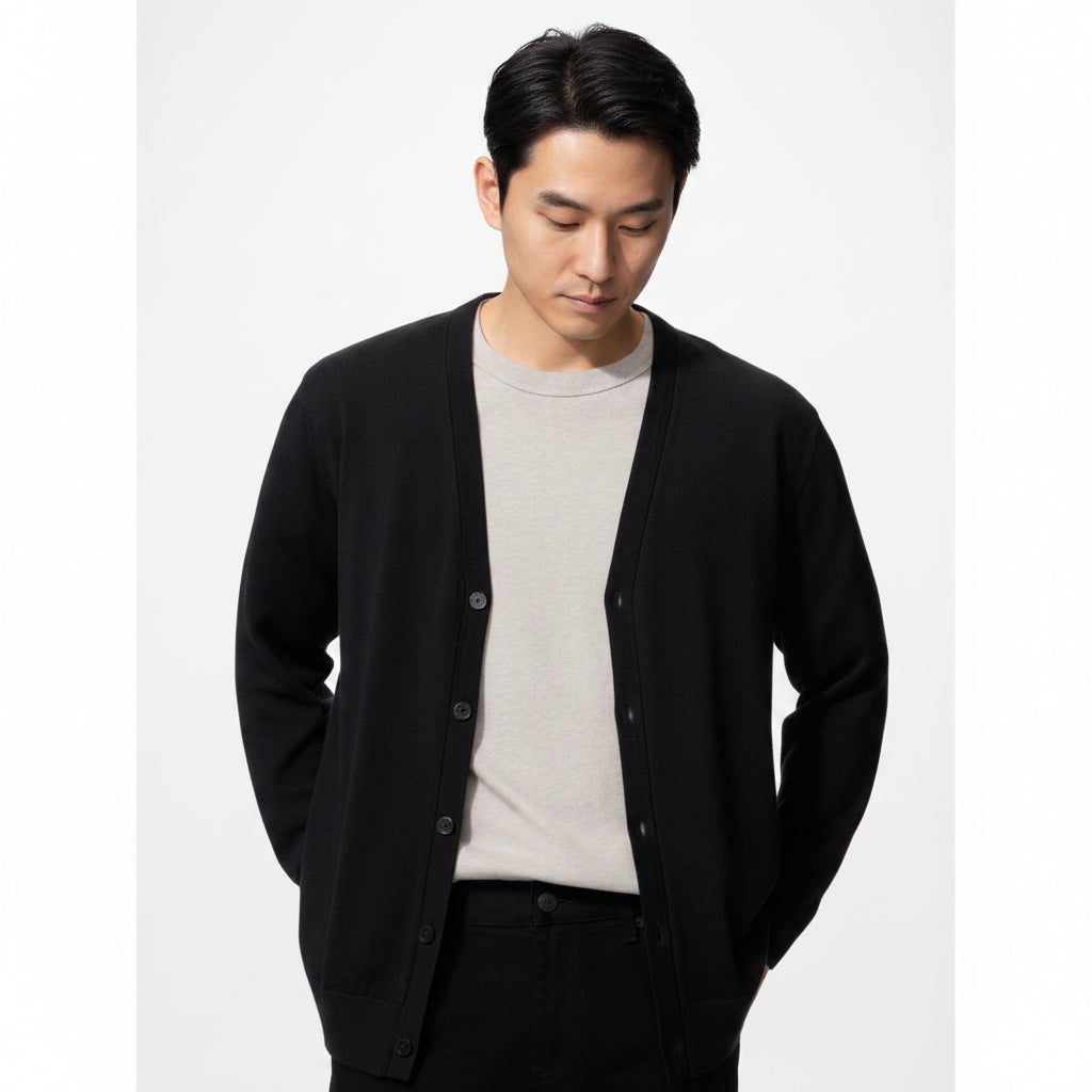 U Merino V-Neck Cardigan 478539 Japan best brand