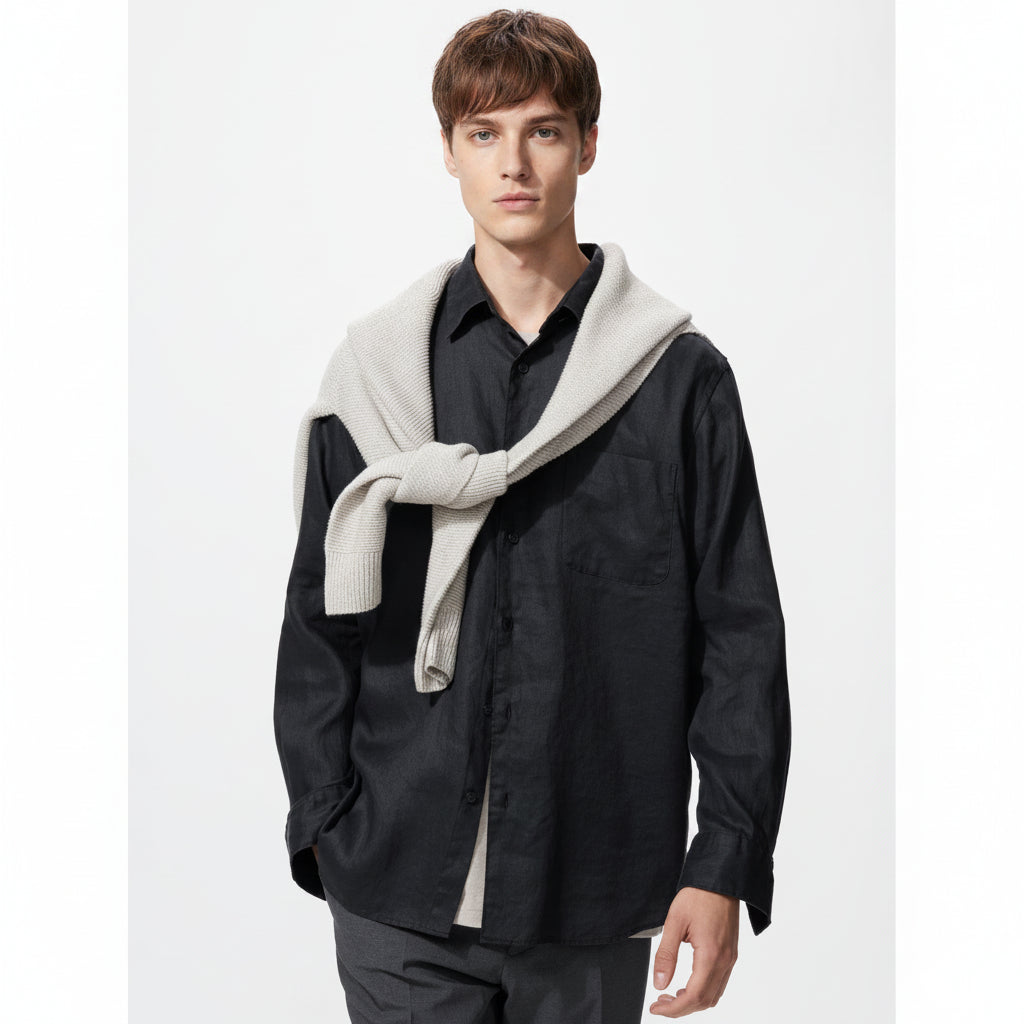 U Premium Linen Shirt 482431 Japan Best Brand