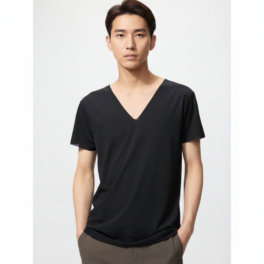 U AIRism Deodorant Mesh V-Neck T-Shirt (Men) 477771 Japan best brand