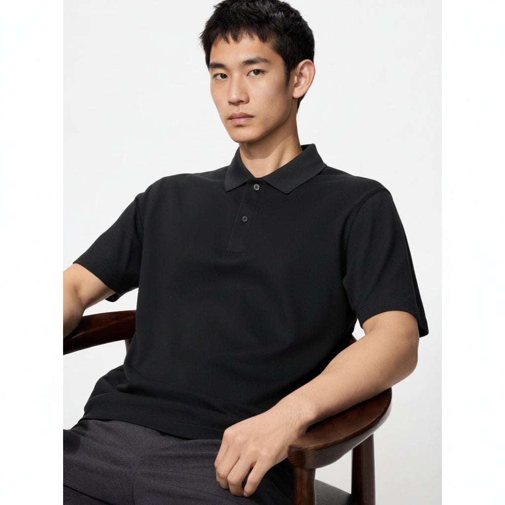 U AIRism Cotton Piqué Polo Shirt 479724 Japan best brand