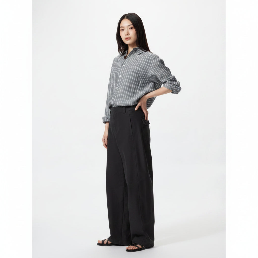U Jersey Barrel-Leg Pants – Long Length 477345 Japan best brand