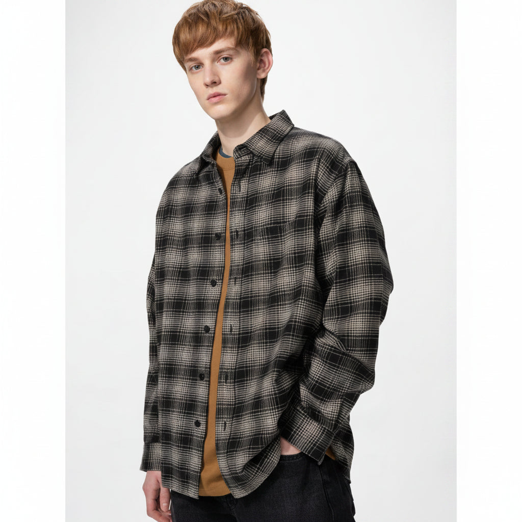 U Flannel Shirt / Ombre Check 486602 Japan best brand
