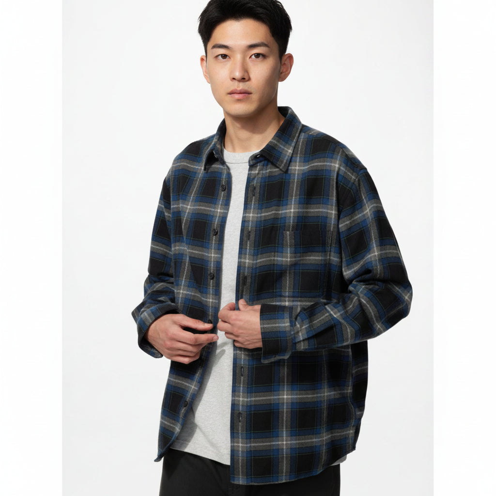 UniQlo Flannel Shirt / Tartan Check 486604 Japan best brand