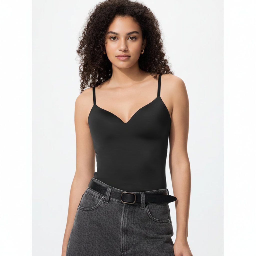 UniQlo AIRism Seamless V-Neck Bra Camisole 487178 Japan best brand