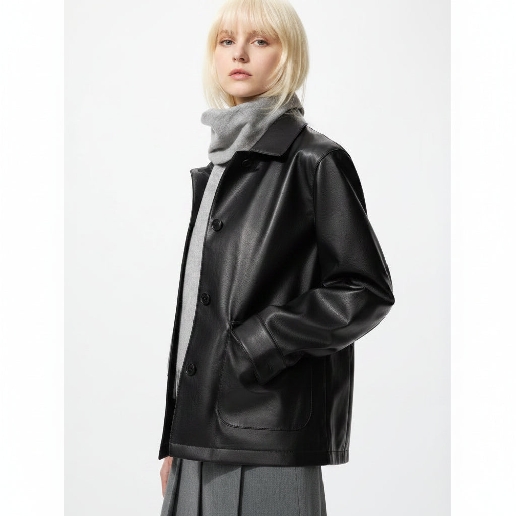 UniQlo Coating Relax Shirt Jacket 487846 Japan best brand