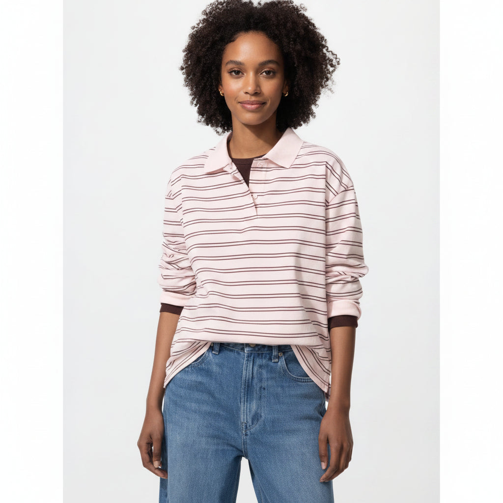 U Striped Polo Shirt 489060 Japan best brand