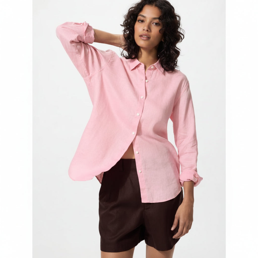 U Premium 100% European Linen Shirt – Relaxed Fit 475647 Japan best brand
