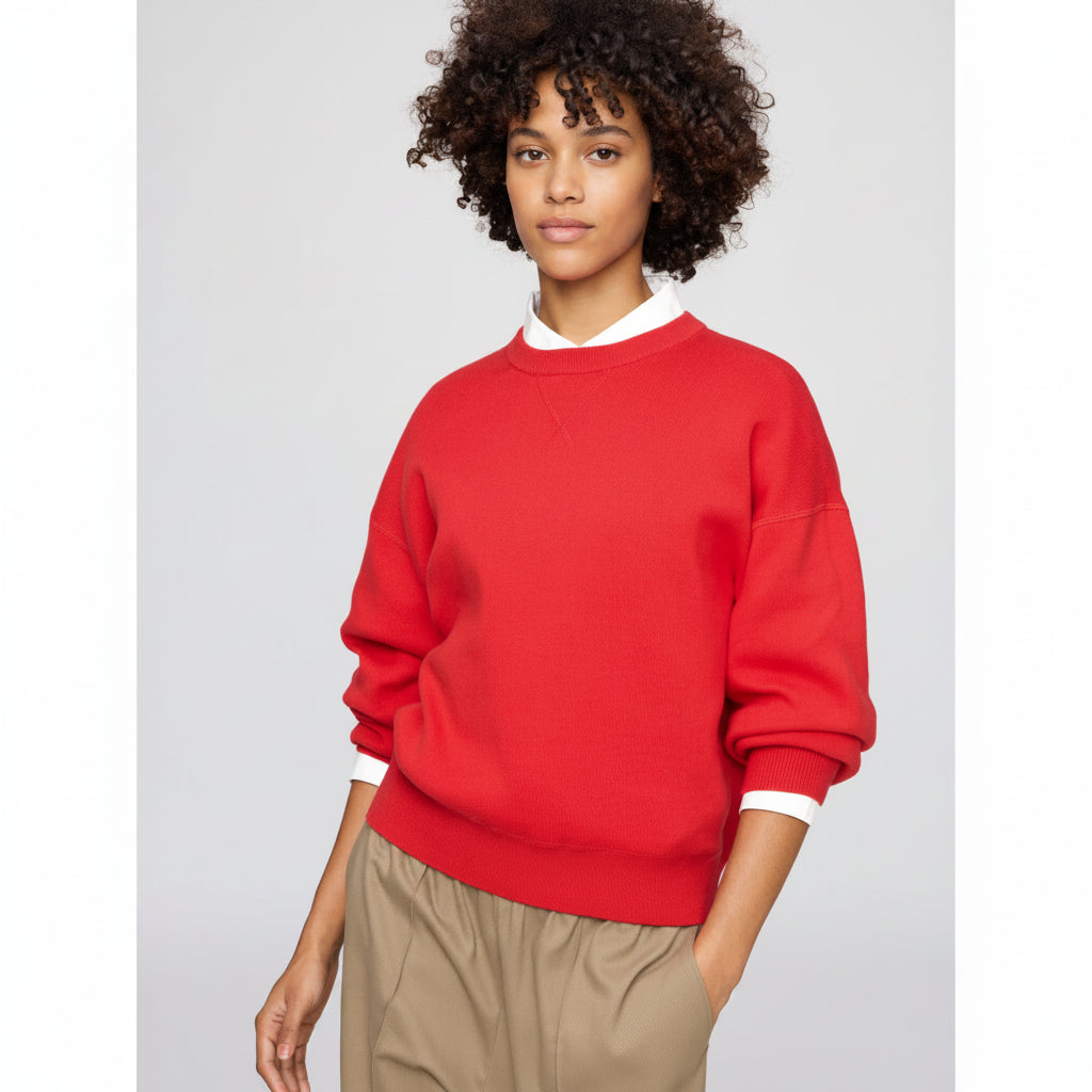 U Smooth Cotton Crew Neck Sweater 482970/481673 Japan best brand