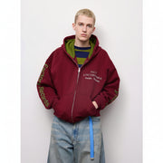 GU Heavyweight Sweatshirt Full-Zip Parka Factory Records PF 361482 Japan best brand