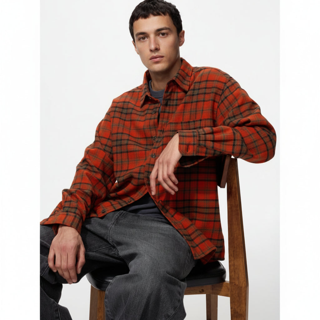 UniQlo Flannel Shirt / Tartan Check 486596 Japan best brand