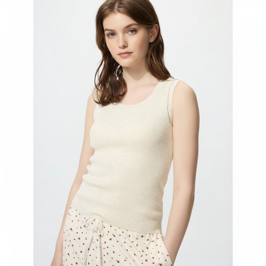 U Washable Knit Bra Top Sleeveless 489180 Japan best brand