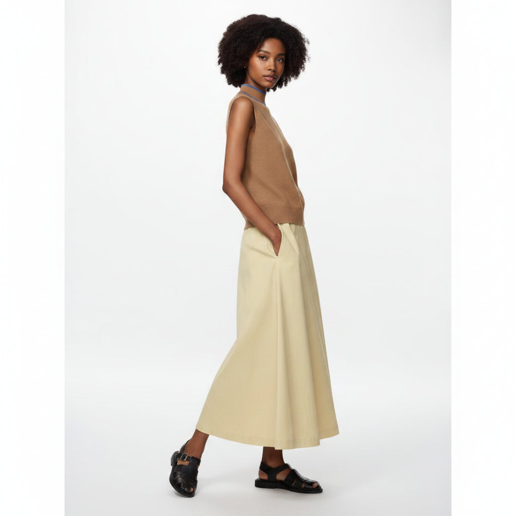 U Cotton Long Skirt 489000 Japan best brand