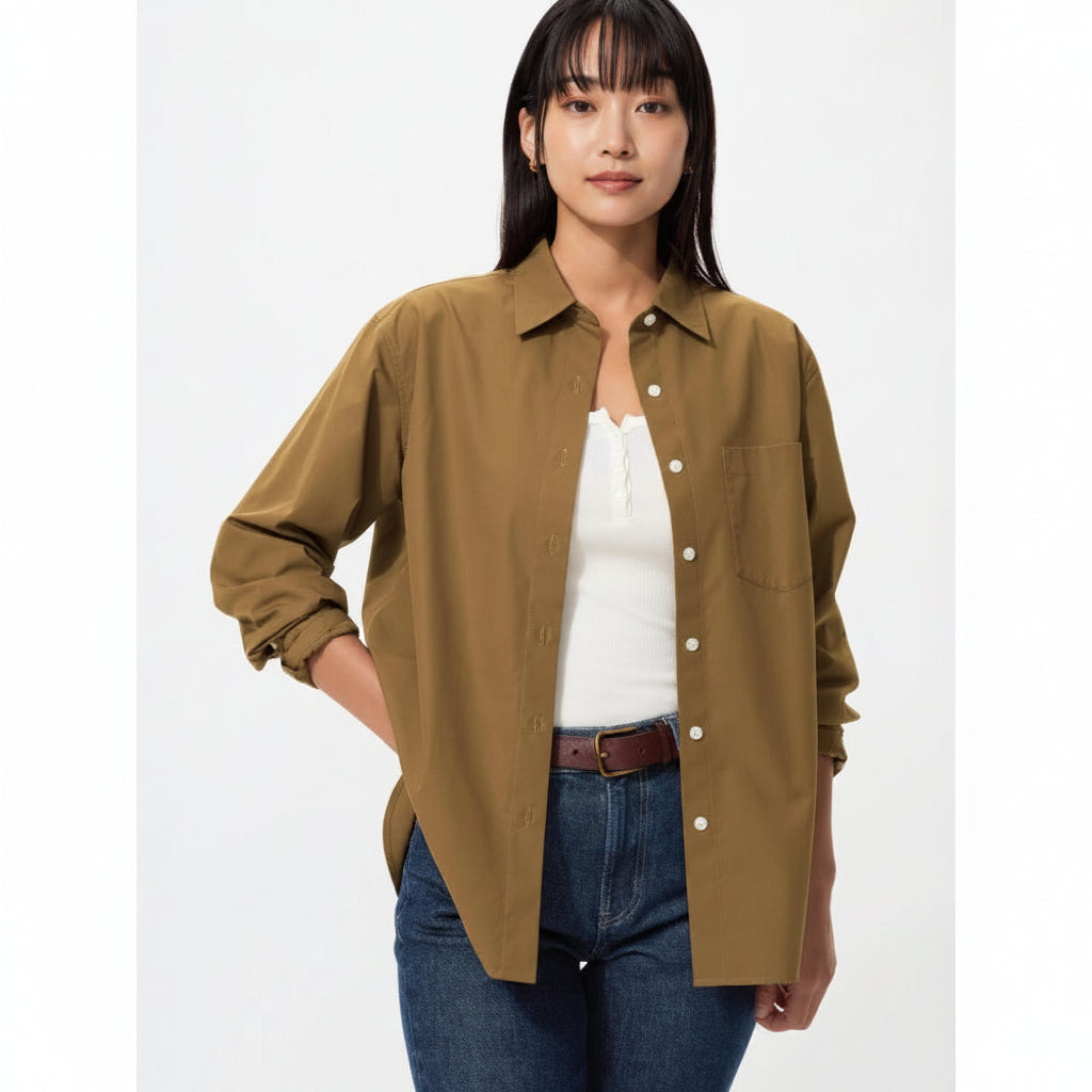 U Cotton Blend Shirt 491293 Japan best brand