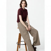 UniQlo Smart Wide Straight Pants –  (Longer Length) 489416 Japan best brand