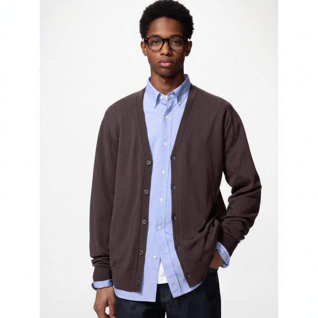 U Merino V-Neck Cardigan 478539 Japan best brand