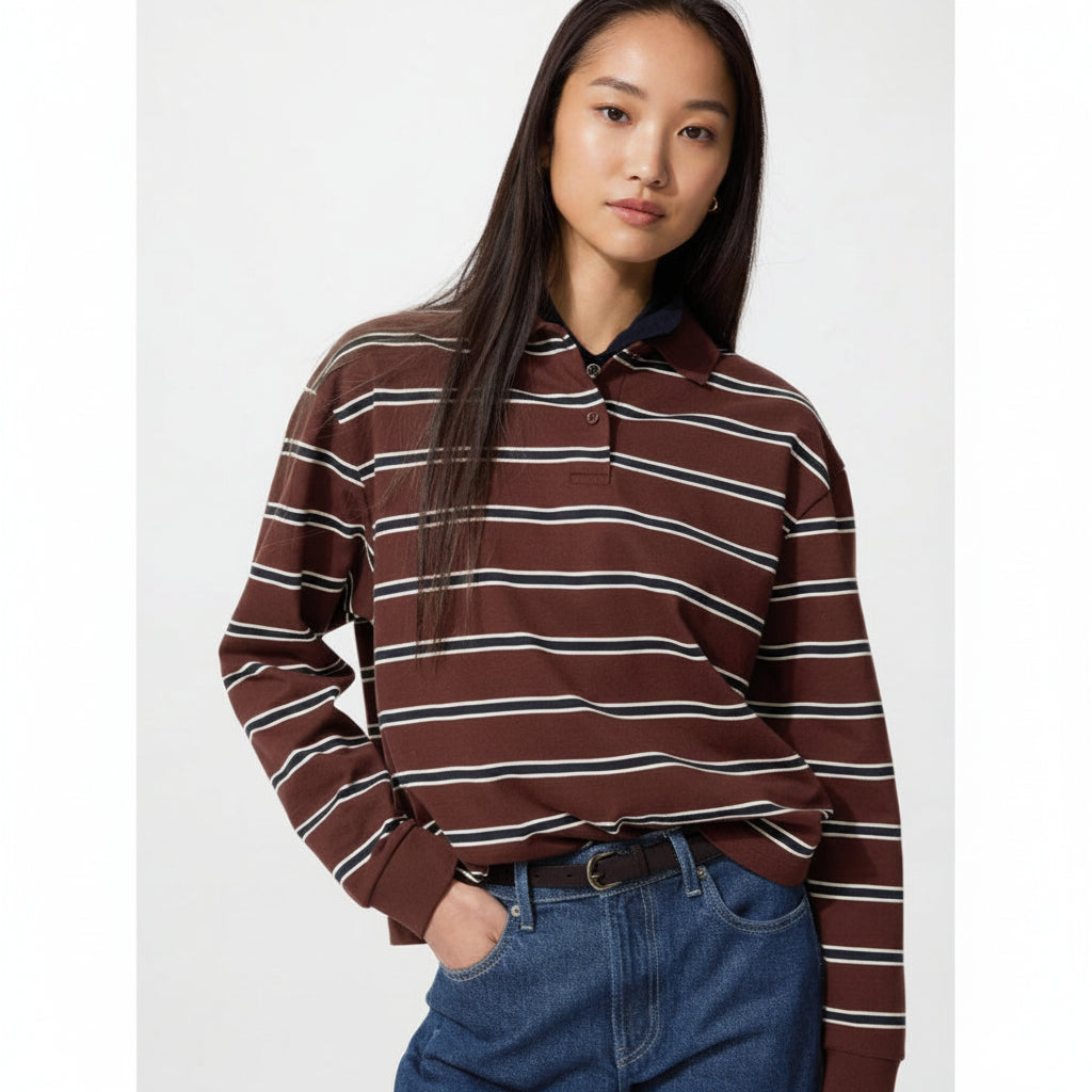 UniQlo Striped Polo Shirt 489061 Japan best brand
