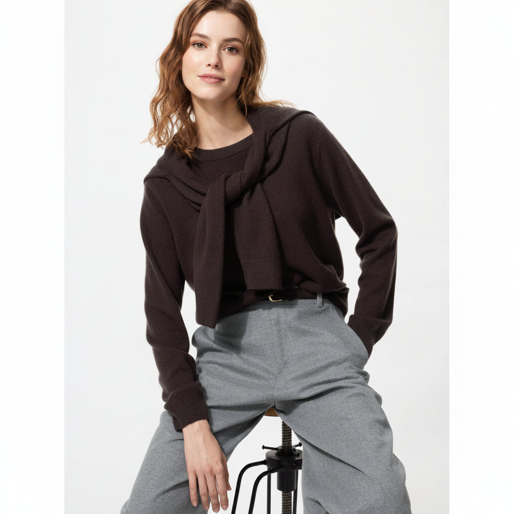 U Cashmere Crew Neck Sweater 485318 Japan best brand