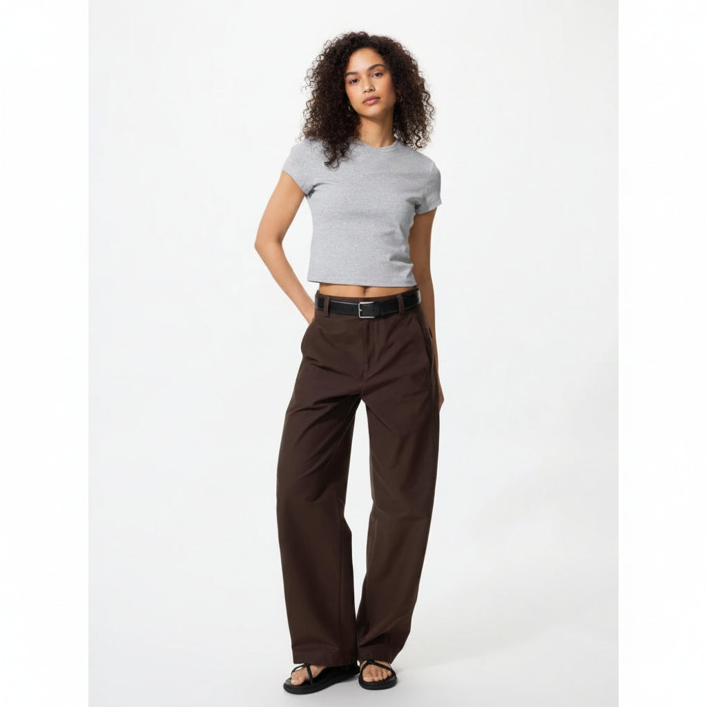 U Jersey Barrel-Leg Pants – Long Length 477345 Japan best brand