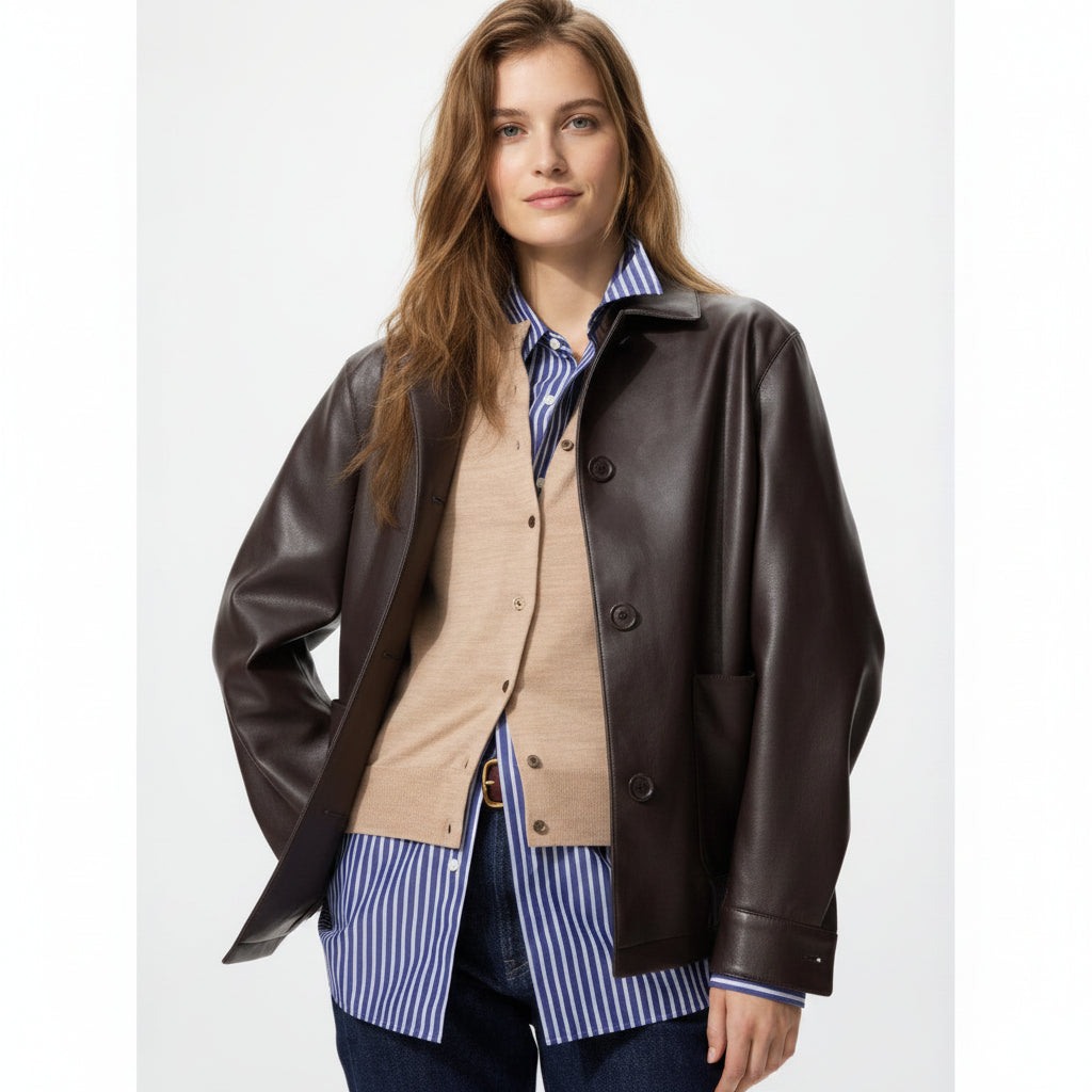 UniQlo Coating Relax Shirt Jacket 487846 Japan best brand