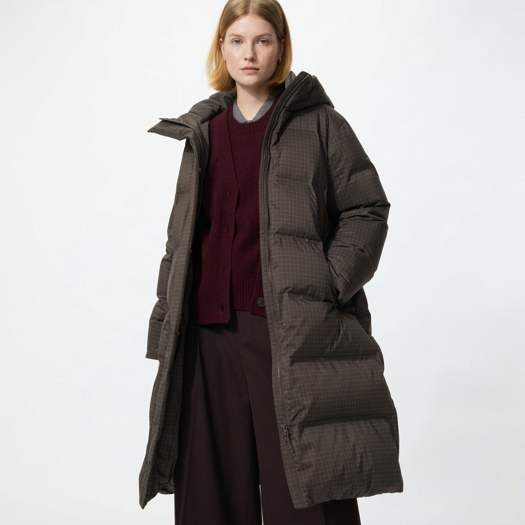 UniQlo Seamless Down Long Coat 489430 Japan best brand