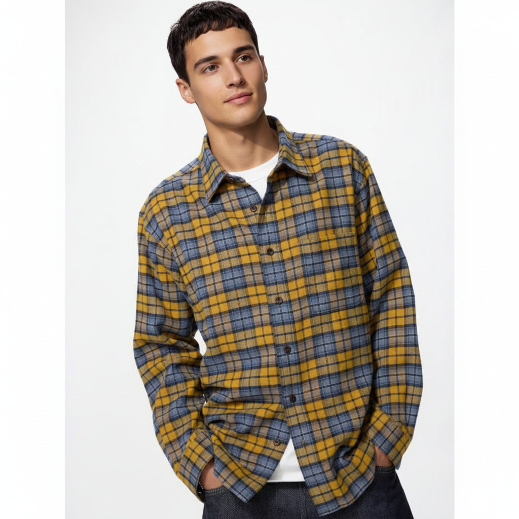 UniQlo Flannel Shirt / Tartan Check 486595 Japan best brand