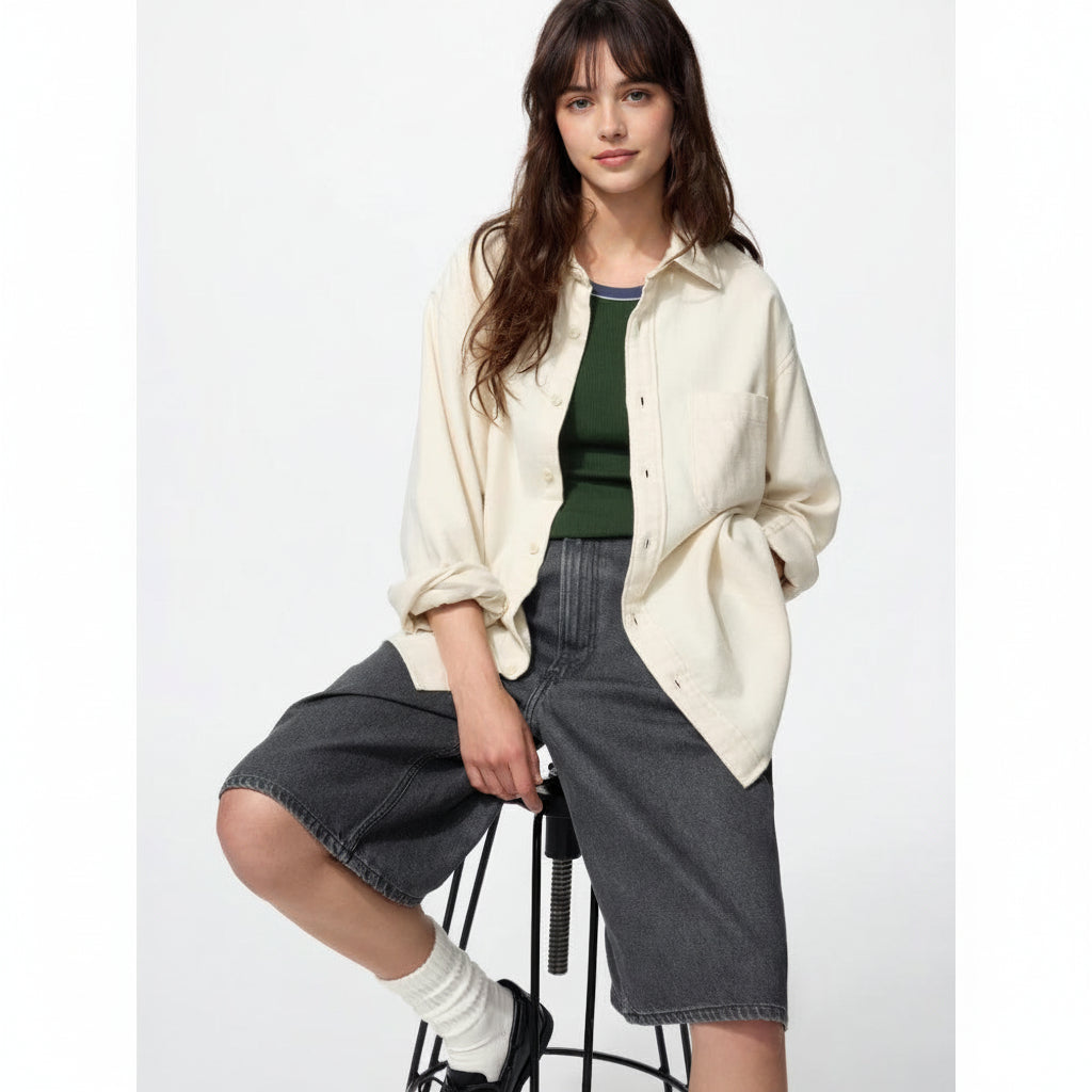U Flannel Shirt 486593 Japan best brand