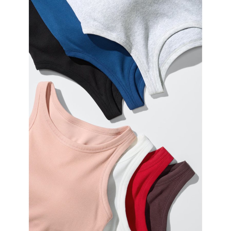 U Rib Bra Top – American Sleeve 473982 Japan best brand