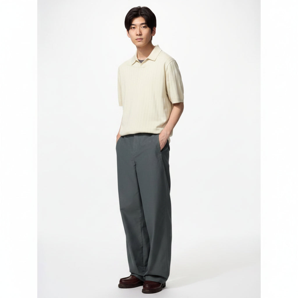 U Jersey Barrel-Leg Pants – Long Length 477345 Japan best brand