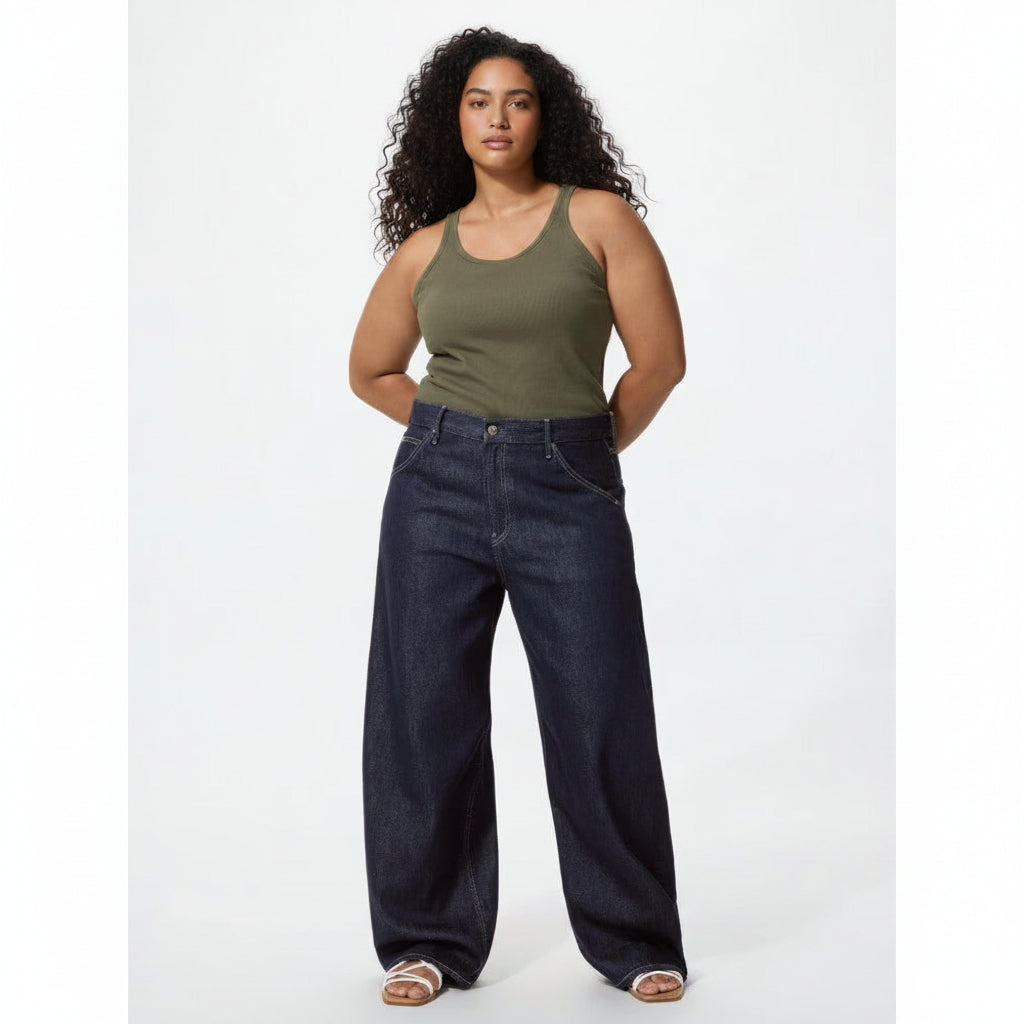 U Baggy Curve Jeans 482280 Japan best brand