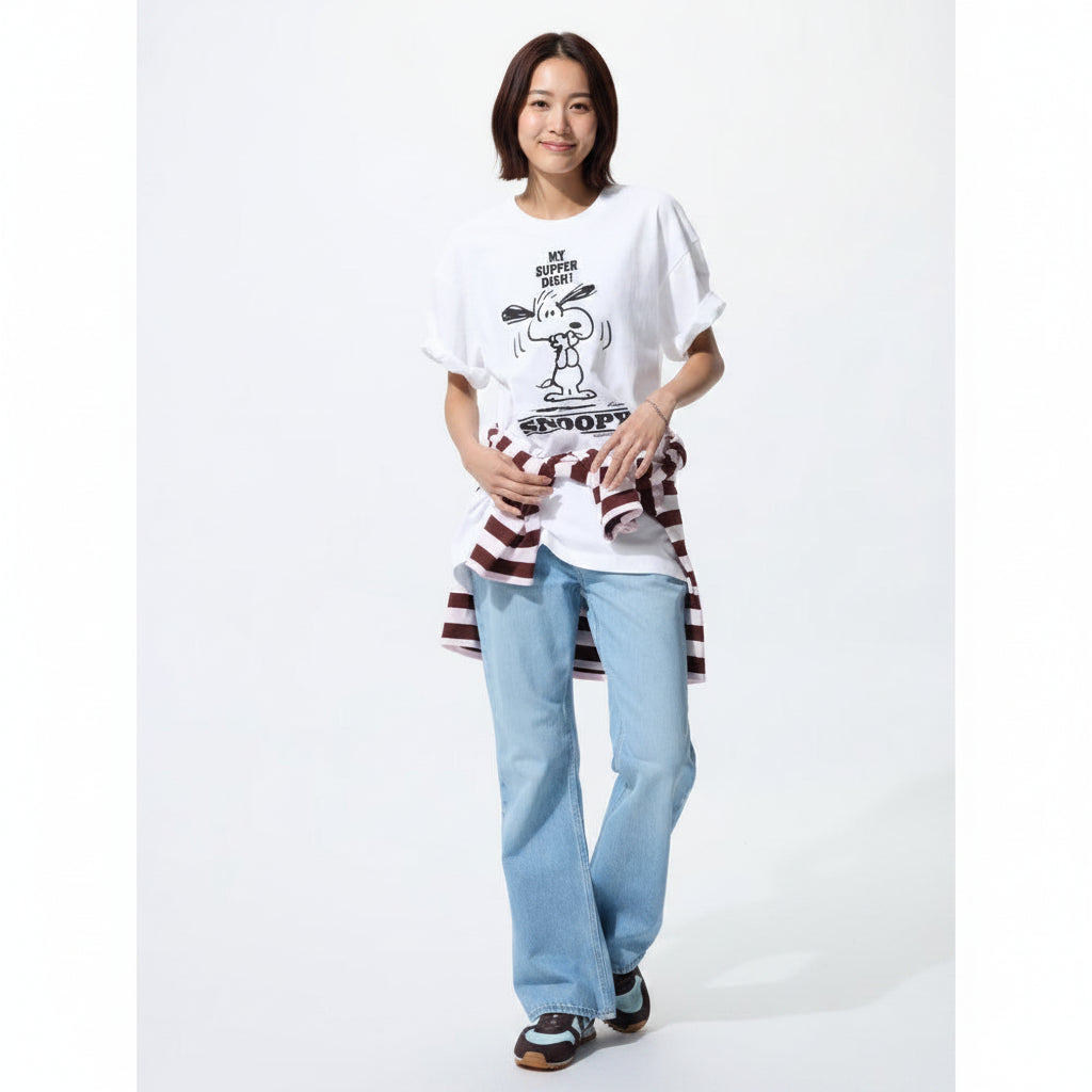U Peanuts UT Relax Fit T-Shirt 484765 Japan best brand