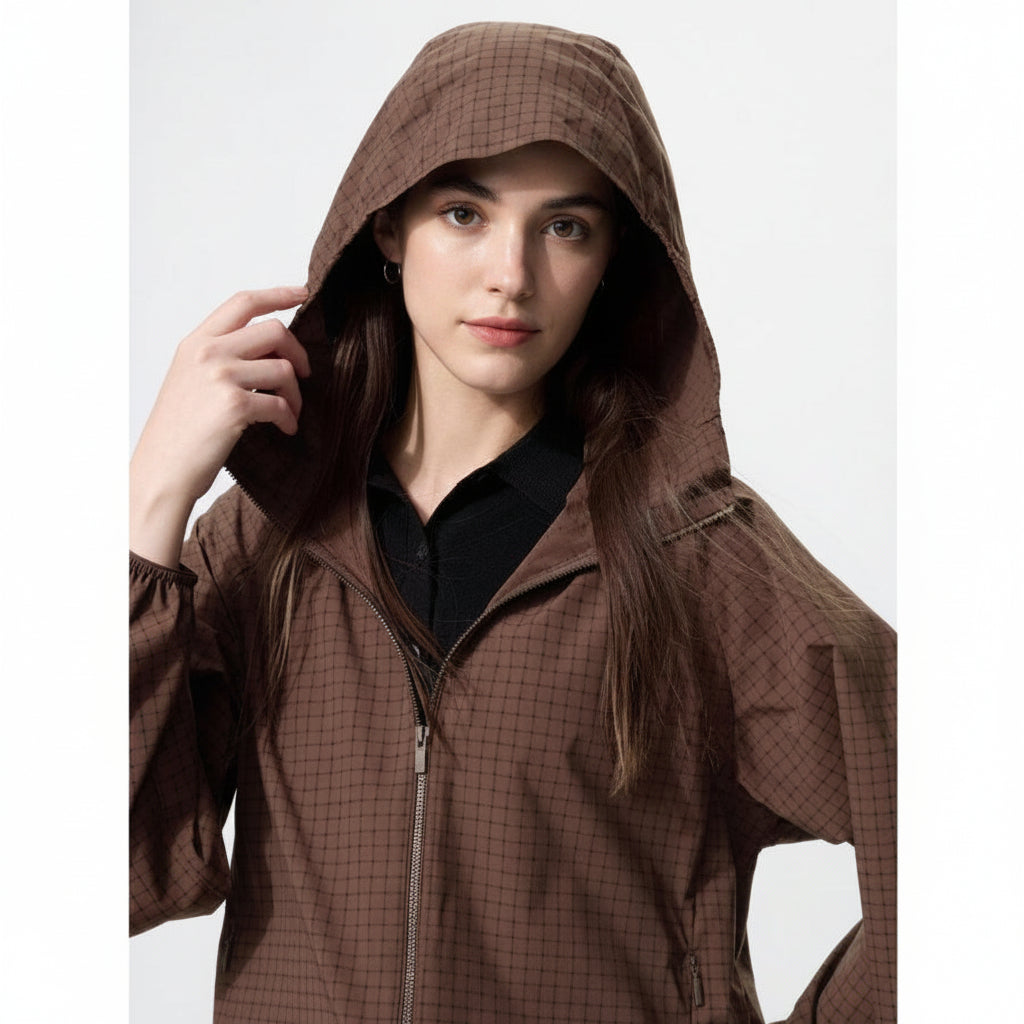 U Pocketable UV Cut Parka / NANODESIGN / Check 485672 japan best brand