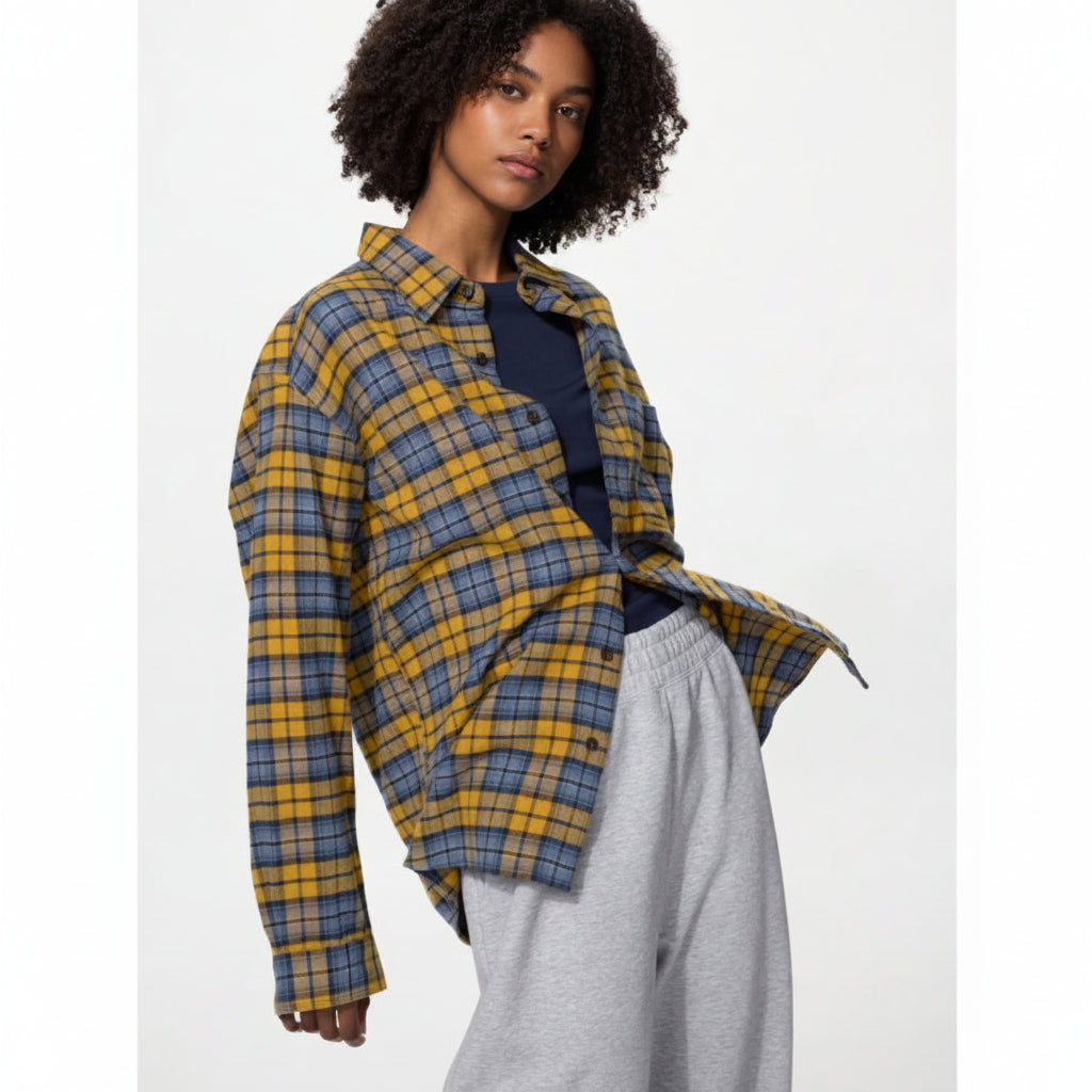U Flannel Shirt / Tartan Check 486595 Japan best brand